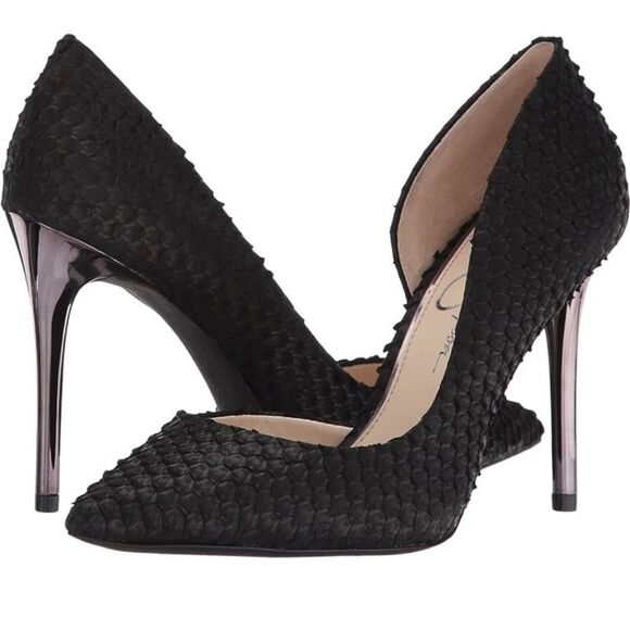 JESSICA SIMPSON WOMEN'S POINTED-TOES  SIDE CUT OUT DRESS HEEL PUMPS - Picture 1 of 14